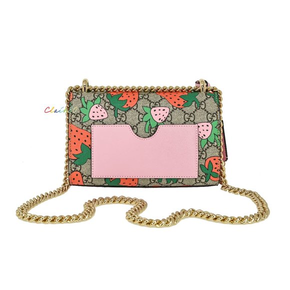 Gucci GG Supreme Strawberry Small Shoulder Bag - Picture 3 of 10